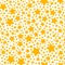 Holiday gift seamless pattern with yellow star