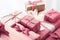 Holiday gifts and wrapped luxury presents, pink gift boxes as surprise present for birthday, Christmas, New Year