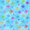 Holiday Glitter hand drawn artistic star snowflakes  sparkling seamless background