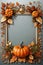 Holiday Image Borders Thanksgiving Decorative Frames Festive Fall Picture Borders