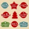 Holiday labels set