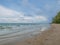 Holiday on the Mae Ram Phueng Beach with beautiful Sea and Endless horizon