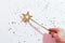 Holiday magic gold magic star wand fairy