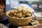 Holiday Meal Appetizer Spread in Wooden Bowl