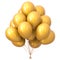 Holiday party balloons yellow bunch arranged