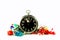 Holiday Party Vintage Tin Noise Makers And Big Ben Alarm Clock