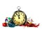 Holiday Party Vintage Tin Noise Makers And Big Ben Alarm Clock