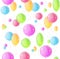 Holiday pattern with colorful balloons Vector