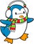 Holiday Penguin Vector