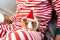 Holiday Pets Christmas guinea pig Cute boy hugs his pets guinea pig Boy in red Santa Hat