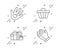 Holiday presents, Shop cart and Social responsibility icons set. Clapping hands sign. Vector