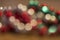 Holiday Red and Green Woven Bokeh Blur Background
