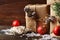 Holiday rustic background