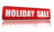 Holiday sale red banner