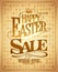 Holiday savings Easter sale lettering design