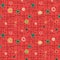 Holiday seamless retro pattern in red and green