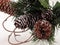 Holiday & Seasonal: Christmas Pine Cone & Artificial Snow