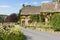 Holiday stone cottages in English countryside village