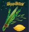 Holiday of Sukkot illustration.