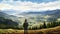 Holiday Traditions. Young Man Choosing Christmas Tree amidst Serene Outdoor Farm Landscape