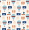 Holiday traveler pattern Seamless background