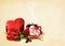 Holiday Valentine`s day background. Red roses