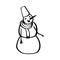 Holiday Vector Doodle Snowman-06