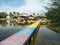 Holiday, Water Park, Evening View, Natural Panorama, Wooden Bridge, Village, Outbond, Spot Fishing, North Sumatera.