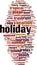 Holiday word cloud