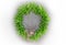 Holiday wreath made of natural Florida foliage