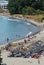 Holidaymakers on Estepona beach.