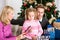 Holidays: Little Girl Lighting Candles for Hanukkah