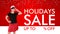 Holidays Sale background design