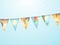 Holidays themed bunting background