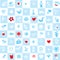 Holland delfts blue seamless pattern