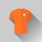 Holland Football Jersey Flat Icon