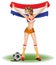 Holland girl soccer fan