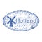 Holland grunge rubber stamp