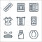 holland line icons. linear set. quality vector line set such as rookworst, milk, stamppot, speculoos, amsterdam, cow, accordion,