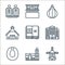 holland line icons. linear set. quality vector line set such as windmill, church, rookworst, dutch, anne frank, farm, tulip,