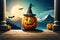 holloween background generativeAI