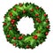 Holly Holiday Wreath