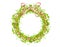 Holly Ribbons and Lights Wreath