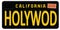 Hollywood California License Plate Retro Vintage