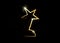 HOLLYWOOD Movie PARTY Gold STAR AWARD Statue Prize Giving Ceremony. Golden stars prize icon concept, Silhouette statue icon