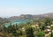 Hollywood Reservoir. Los Angeles view