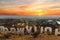 Hollywood sign at sunset