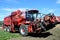 HOLMER T-4-40 beet harvester on the beetroot field