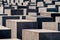 Holocaust Memorial concrete slabs in Berlin