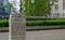 Holocaust Memorial in Leipzig, Germany. The Memorial of the Great Synagogue. 140 bronze chairs are placed where the synagogue once